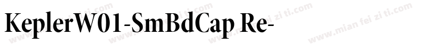 KeplerW01-SmBdCap Re字体转换